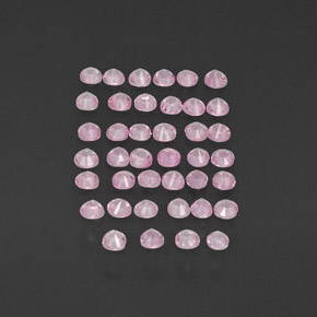 캐럿 천연 핑크 사파이어 보석, 라운드 컷, 1.52 mm, VVS-VS
