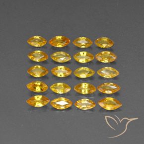 3.73캐럿 천연 골든 사파이어 보석, 마퀴즈, 4.9×2.5 mm, VVS-VS
