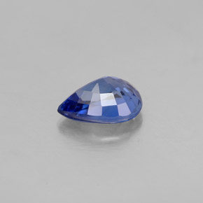 0.97캐럿 천연 블루 사파이어, 배 모양, 7.1×5.1 mm, VVS
