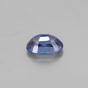 1.07캐럿 천연 블루 사파이어, 타원형 컷, 7.1×4.9 mm, VVS