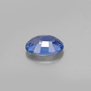 1.04캐럿 천연 블루 사파이어, 타원형 컷, 7.1×5.1 mm, VS