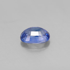 1.17캐럿 천연 블루 사파이어, 타원형 컷, 7.1×5.1 mm, VVS