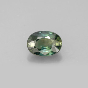 1.14캐럿 천연 멀티컬러 사파이어, 타원형 컷, 7.1×5.2 mm, VS-SI