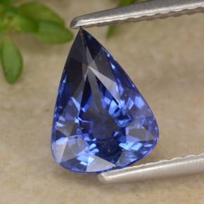 1.94캐럿 천연 블루 사파이어, 배 모양, 9×6.6 mm, VS