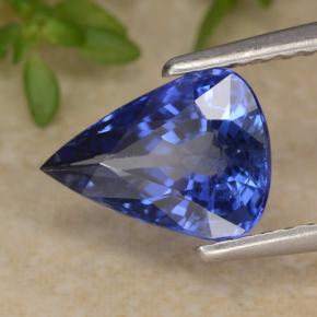 1.94캐럿 천연 블루 사파이어, 배 모양, 9×6.6 mm, VS