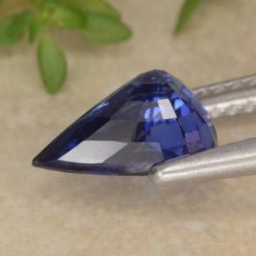 1.94캐럿 천연 블루 사파이어, 배 모양, 9×6.6 mm, VS