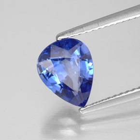 2.11캐럿 천연 블루 사파이어, 배 모양, 9.2×7.1 mm, VS-SI