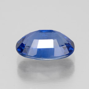 2.02캐럿 천연 블루 사파이어, 타원형 컷, 9×6 mm, VVS-VS