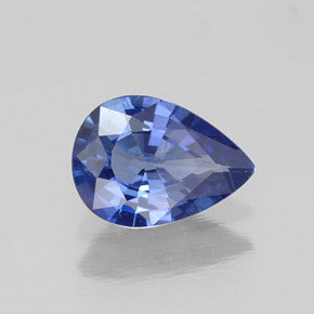 0.70캐럿 천연 블루 사파이어, 배 모양, 7.1×5.1 mm, VVS-VS
