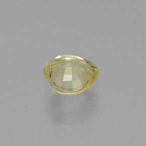 0.38캐럿 천연 옐로우 사파이어, 하트 모양, 4.5×4.4 mm, VVS