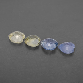 캐럿 천연 멀티컬러 사파이어 보석, 하트 모양, 4.5×4.5 mm, VVS
