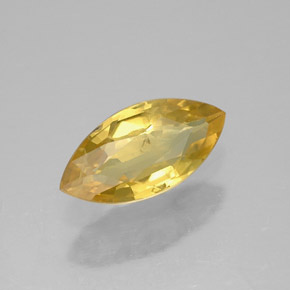 0.59캐럿 천연 골든 옐로우 사파이어, 마퀴즈, 7.8×3.9 mm, VS
