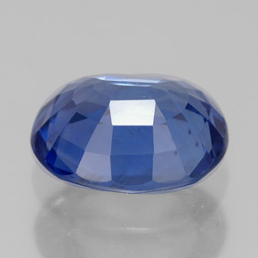 2.33캐럿 천연 블루 사파이어, 타원형 컷, 8.5×7.4 mm, VVS-VS