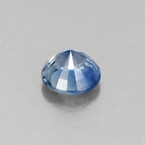 0.60캐럿 천연 블루 사파이어, 라운드 컷, 4.87 mm, VS