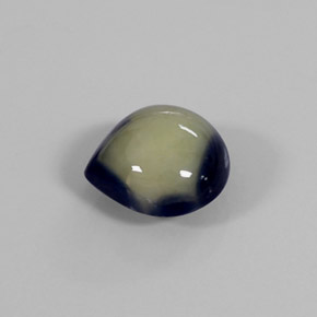 1.39캐럿 천연 바이컬러 사파이어, 배 모양, 6.9×6.9 mm, 불투명체