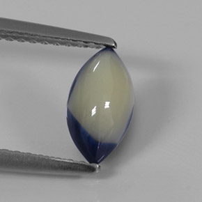 1.09캐럿 천연 바이컬러 사파이어, 마퀴즈, 9×4.8 mm, 불투명체