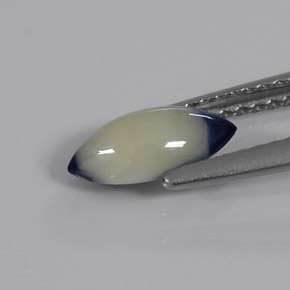 1.09캐럿 천연 바이컬러 사파이어, 마퀴즈, 9×4.8 mm, 불투명체