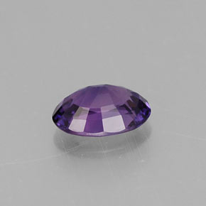0.55캐럿 천연 블루 바이올렛 사파이어, 타원형 컷, 5.9×4.1 mm, VS