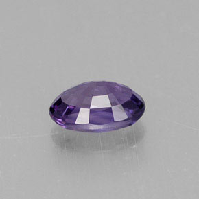 0.61캐럿 천연 블루 바이올렛 사파이어, 타원형 컷, 5.8×4.1 mm, VS