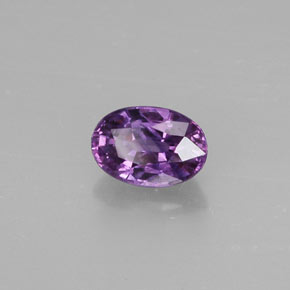0.70캐럿 천연 블루 바이올렛 사파이어, 타원형 컷, 6×4.1 mm, VS
