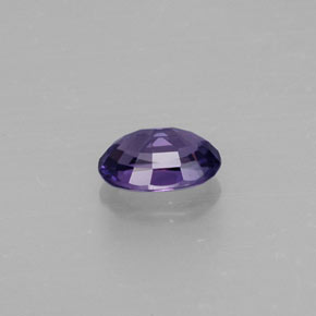 0.55캐럿 천연 블루 바이올렛 사파이어, 타원형 컷, 5.8×3.9 mm, VS