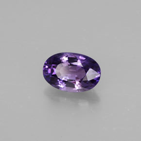 0.70캐럿 천연 블루 바이올렛 사파이어, 타원형 컷, 6.1×4.1 mm, VS
