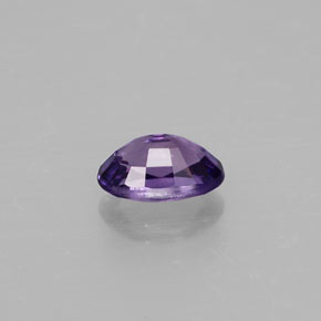 0.70캐럿 천연 블루 바이올렛 사파이어, 타원형 컷, 6.1×4.1 mm, VS