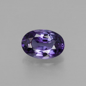 0.56캐럿 천연 바이올렛 사파이어, 타원형 컷, 5.9×4 mm, VS