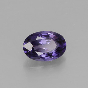 0.56캐럿 천연 바이올렛 사파이어, 타원형 컷, 5.9×4 mm, VS