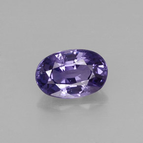 0.61캐럿 천연 바이올렛 사파이어, 타원형 컷, 6.1×4 mm, VS-SI