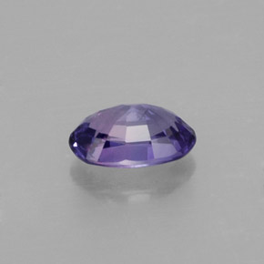 0.61캐럿 천연 바이올렛 사파이어, 타원형 컷, 6.1×4 mm, VS-SI