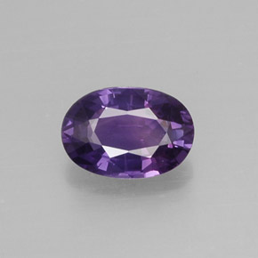 0.60캐럿 천연 블루 바이올렛 사파이어, 타원형 컷, 6×4.2 mm, VS