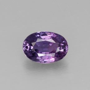 0.61캐럿 천연 바이올렛 사파이어, 타원형 컷, 6×4.2 mm, VS