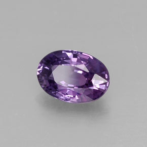 0.61캐럿 천연 바이올렛 사파이어, 타원형 컷, 6×4.2 mm, VS