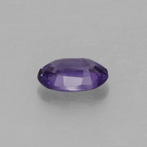 0.56캐럿 천연 블루 바이올렛 사파이어, 타원형 컷, 6.1×4.2 mm, VS