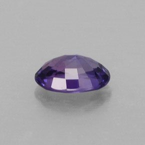 0.64캐럿 천연 바이올렛 사파이어, 타원형 컷, 6.1×4.2 mm, VS