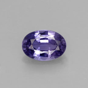 0.58캐럿 천연 블루 바이올렛 사파이어, 타원형 컷, 6×4.2 mm, VS