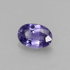 0.58캐럿 천연 블루 바이올렛 사파이어, 타원형 컷, 6×4.2 mm, VS