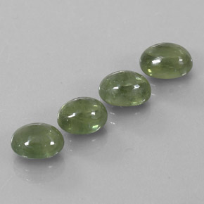 7.83캐럿 천연 그린 사파이어 보석, 투명한, 7.6×5.9 mm, 투명/반투명