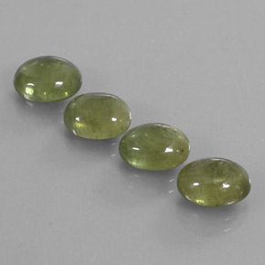 캐럿 천연 그린 사파이어 보석, 투명한, 8.9×7 mm, 투명/반투명