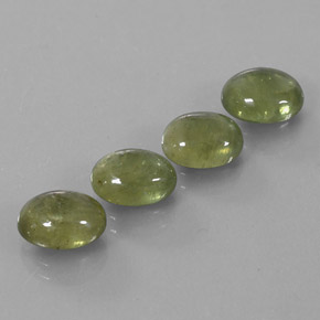 캐럿 천연 그린 사파이어 보석, 투명한, 8.9×7 mm, 투명/반투명