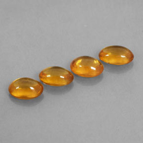 2.43캐럿 천연 옐로우 오렌지 사파이어 보석, 투명한, 5.8×4.1 mm, 투명/반투명