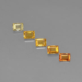 캐럿 천연 멀티컬러 사파이어 보석, 바게트, 3.7×2.6 mm, VVS-VS