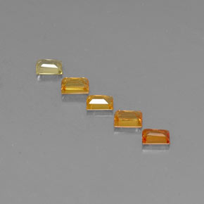 캐럿 천연 멀티컬러 사파이어 보석, 바게트, 3.7×2.6 mm, VVS-VS