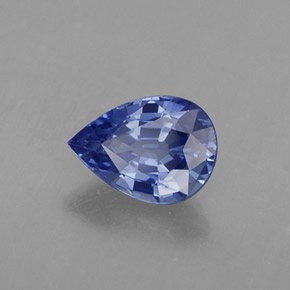 1.00캐럿 천연 블루 사파이어, 배 모양, 7.2×5.2 mm, VVS-VS