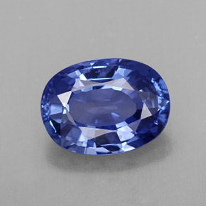2.23캐럿 천연 블루 사파이어, 타원형 컷, 9.1×6.7 mm, VS