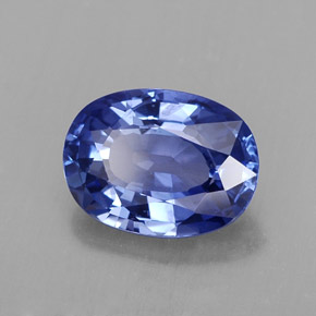 2.23캐럿 천연 블루 사파이어, 타원형 컷, 9.1×6.7 mm, VS