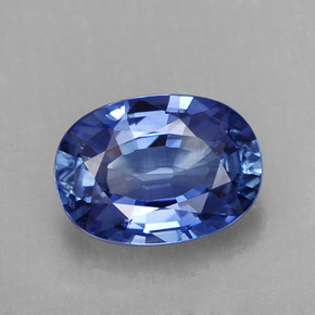 2.32캐럿 천연 블루 사파이어, 타원형 컷, 9.5×6.9 mm, VVS-VS