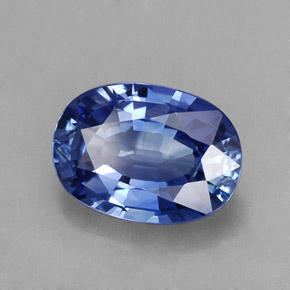 2.32캐럿 천연 블루 사파이어, 타원형 컷, 9.5×6.9 mm, VVS-VS