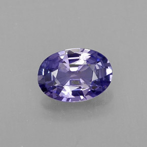 0.53캐럿 천연 블루 바이올렛 사파이어, 타원형 컷, 5.9×4.2 mm, SI